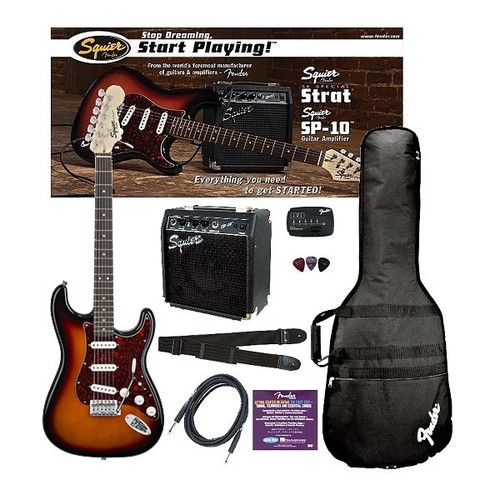 Фото Электрогитара FENDER SQUIER SE SPECIAL/SQUIER SP-10 AMPLIFIER - SUNBURST