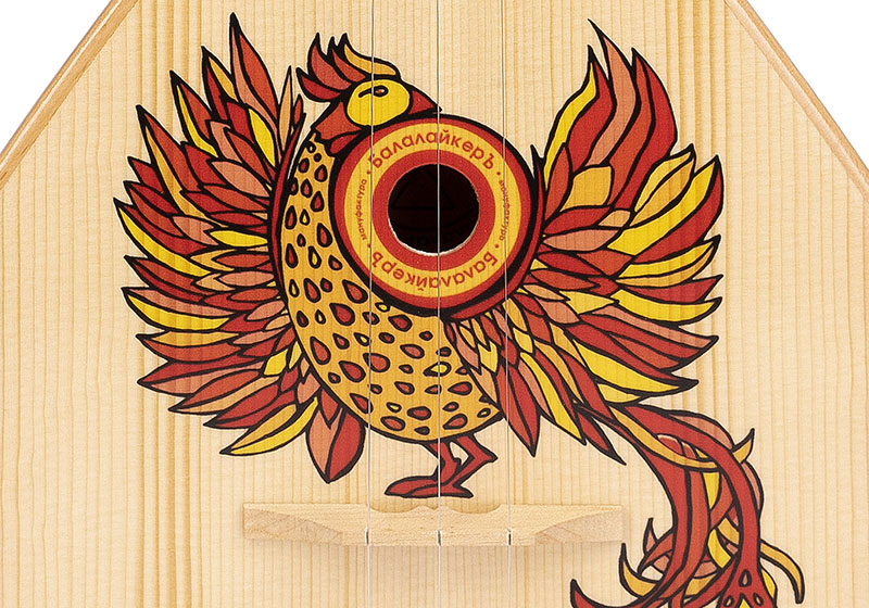 Фото SBF-FB Festival Decor Балалайка трехструнная уменьшенная, жар-птица, Балалайкеръ
