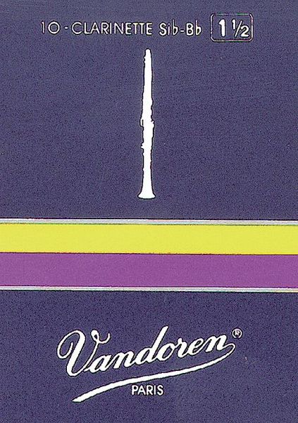Фото Vandoren CR1135  трости для кларнета Eb , традиционные (синяя пачка), №3.5, (упаковка 10 шт. )