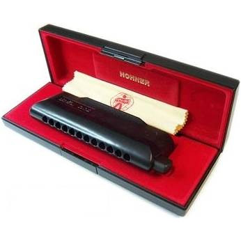 Фото HOHNER CX 12 Black 7545/48 A - Губная гармоника хроматическая Хонер