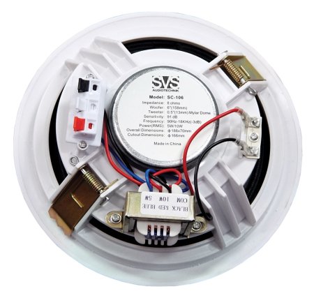 Фото Потолочный громкоговоритель SVS Audiotechnik SC-106 White