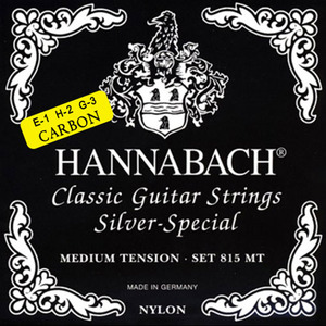 Фото Комплект струн Hannabach 815MTC CARBON Black SILVER SPECIAL