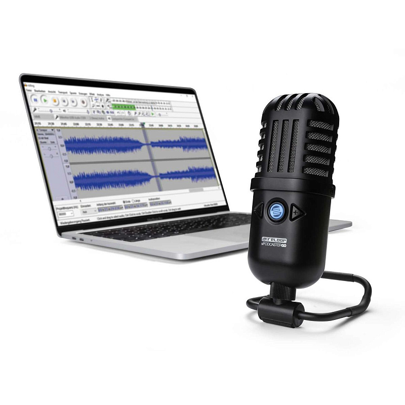 Фото USB конденсаторный микрофон Reloop sPodcaster Go