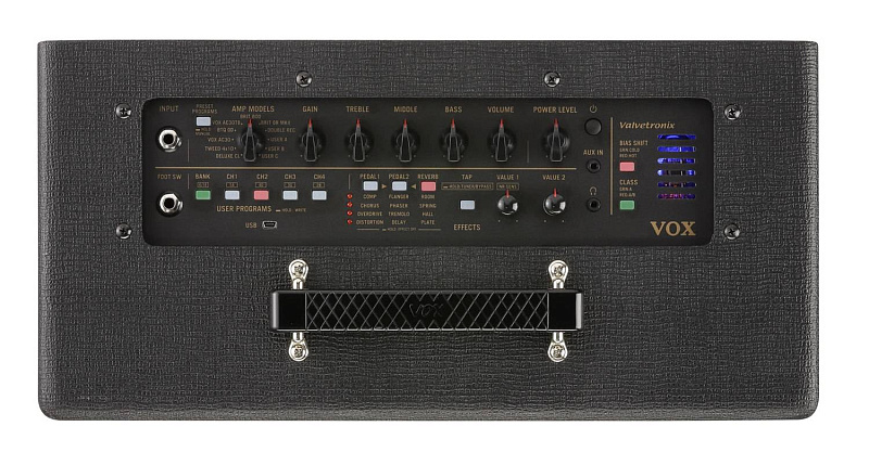 Фото VOX VT20X Моделирующий комбоусилитель для электрогитары, 20 Вт, 1x8, ламповый преамп