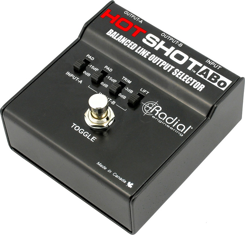Фото Radial HotShot ABo  Переключатель между двумя балансными сигналами