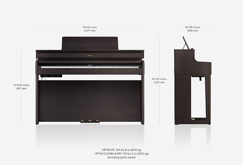 Фото Цифровое пианино ROLAND HP704 CH SET