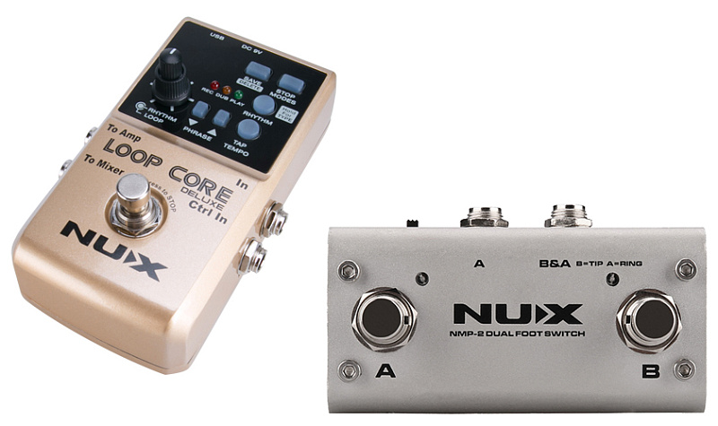Фото Педаль эффектов + ножной переключатель Nux Cherub Loop-Core-Deluxe-Bundle