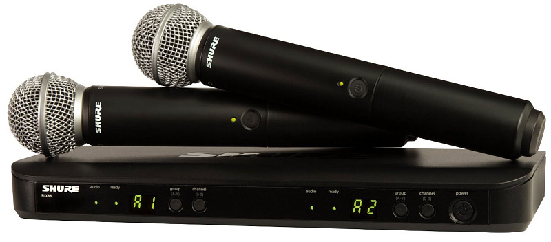 Фото Радиосистема SHURE BLX288E/SM58