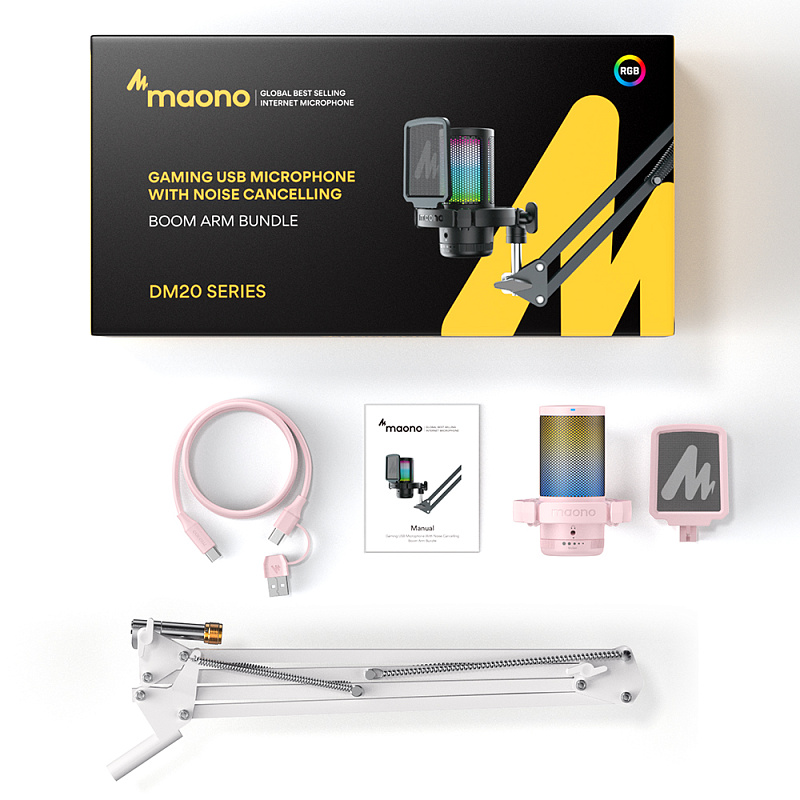 Фото Микрофон Maono DGM20S (pink)